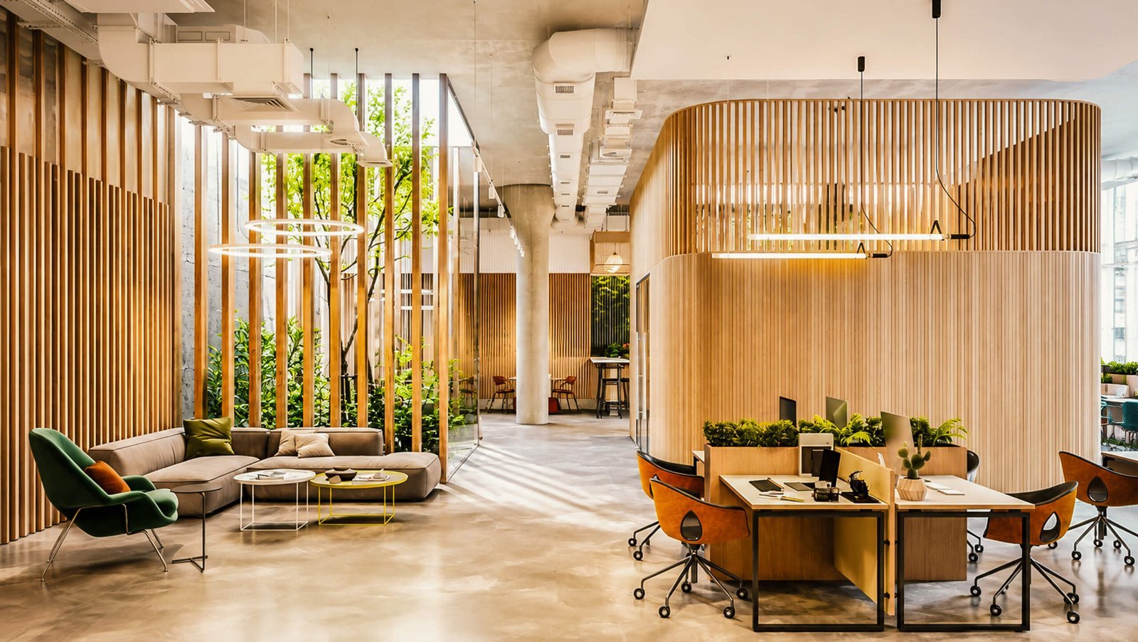 Contemporary office at Nexus Square