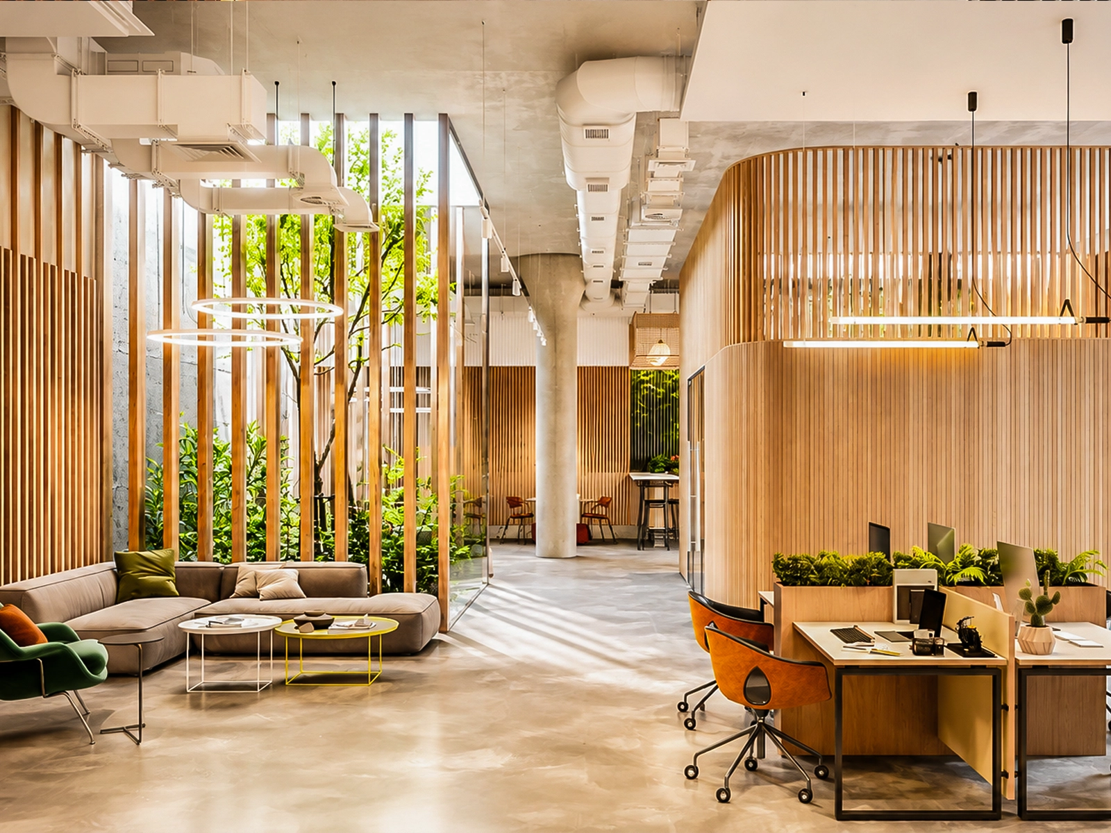 Nexus Square shared workspace interior in Blue World City
