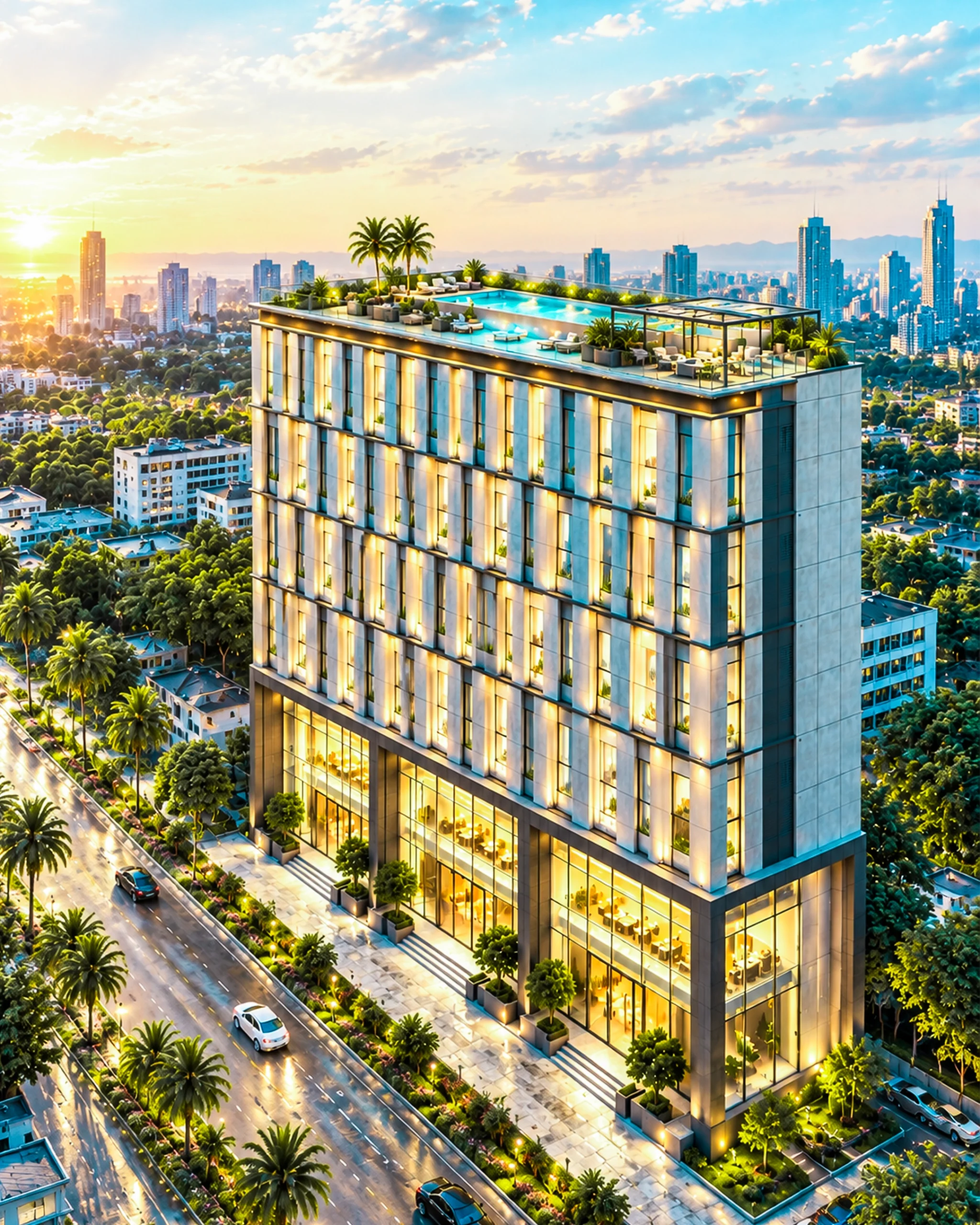 Nexus Square building exterior 23 in Blue World City, Islamabad