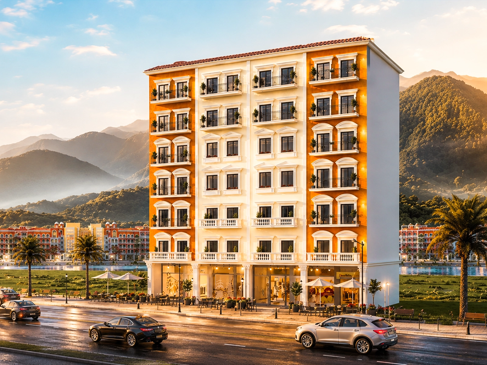 Nexus Creek building exterior 03 in Downtown Park View City, Islamabad
