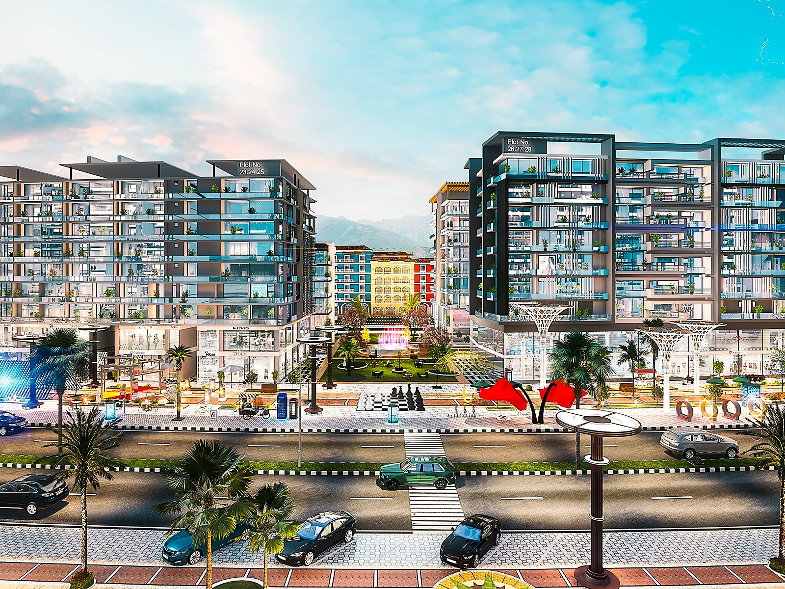 Nexus Creek building exterior 17 in Downtown Park View City, Islamabad