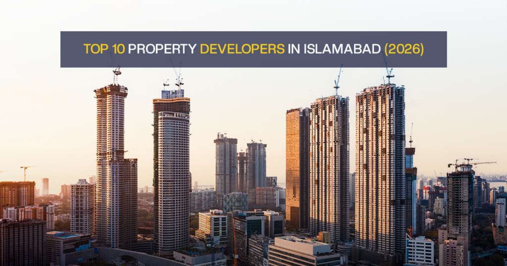 Top Property Developers in Islamabad including Imarat Group, Nexus Ideas Developers Pvt Ltd, J7 Group, and other leading real estate developers in 2026