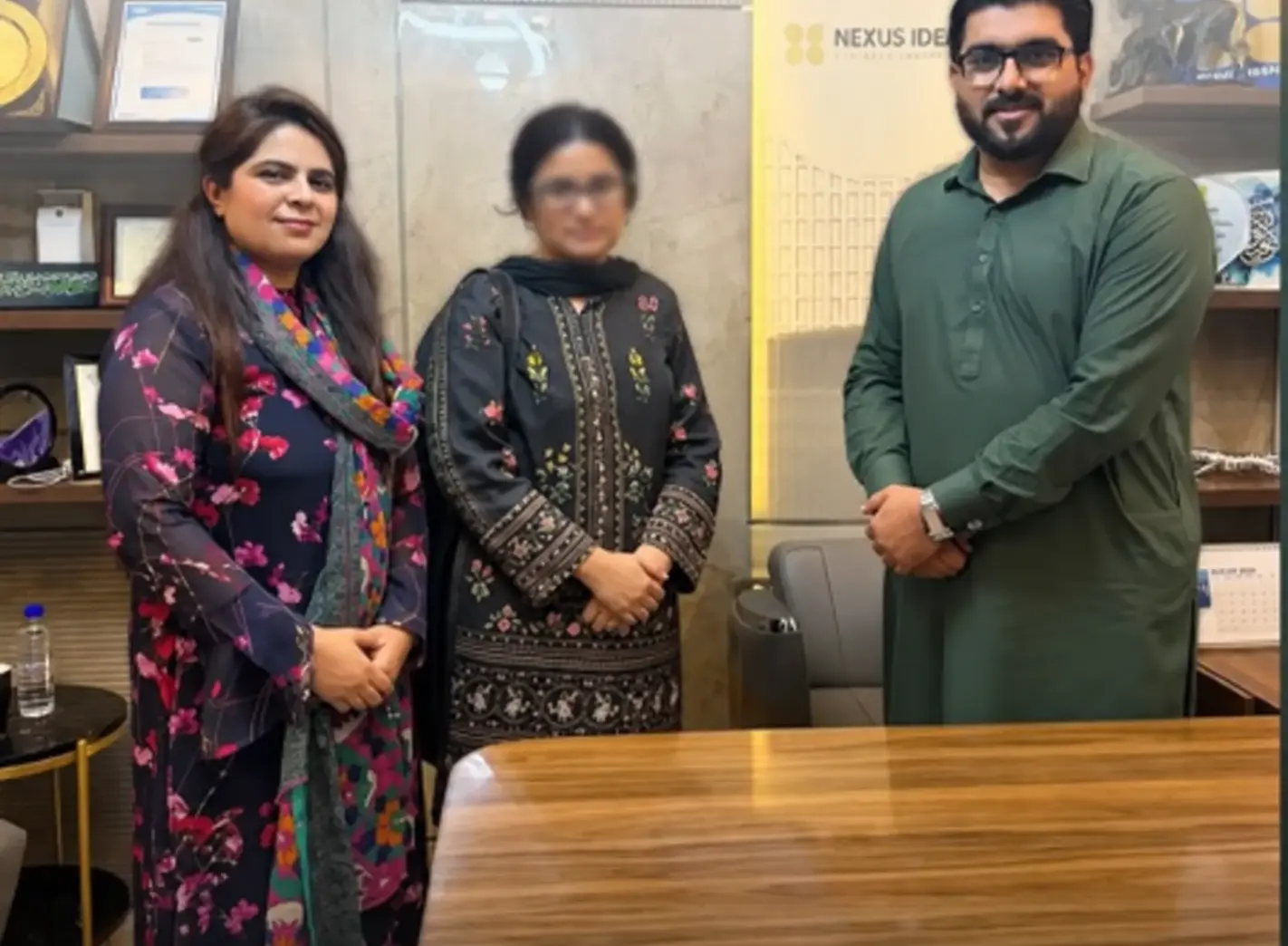 Client visiting the Nexus Ideas and Developers office in Islamabad