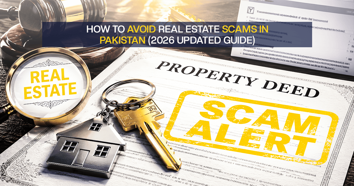 How to avoid real estate scams in Pakistan in 2026 by verifying property documents, approvals, and ownership records.