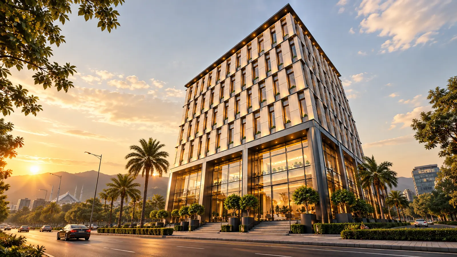 Nexus Square building exterior and commercial property opportunities in Blue World City