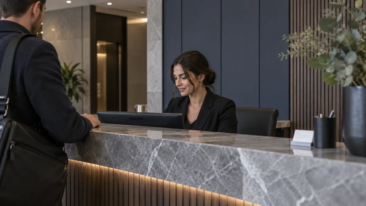 Grand reception amenity at Nexus Square Blue World City