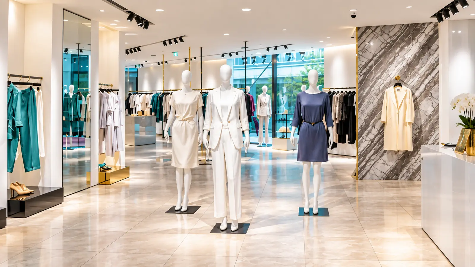 Retail shops at Nexus Square in Blue World City