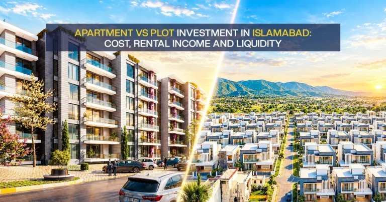 Apartment vs Plot Investment in Islamabad: Cost, Rental Income and Liquidity